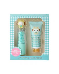 Japan Sanrio Pochacco Motif Lip Balm & Hand Cream Set 3.8g + 20g