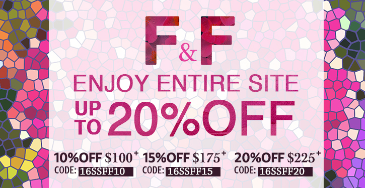 Up to 20% OFF Friends & Family Sale I第二弹
