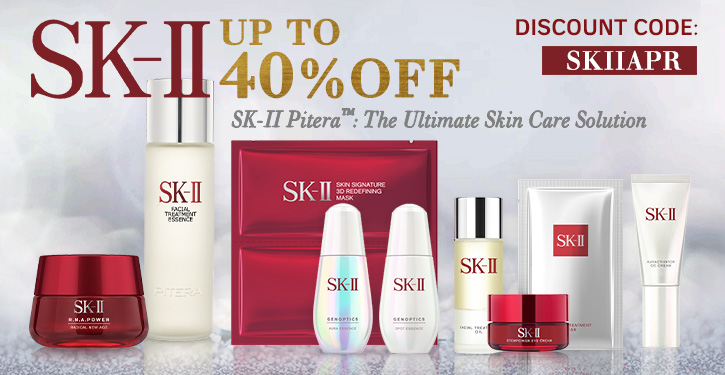 Deal of the Month: SK-II up to 40% Off back Makes Your April Day!